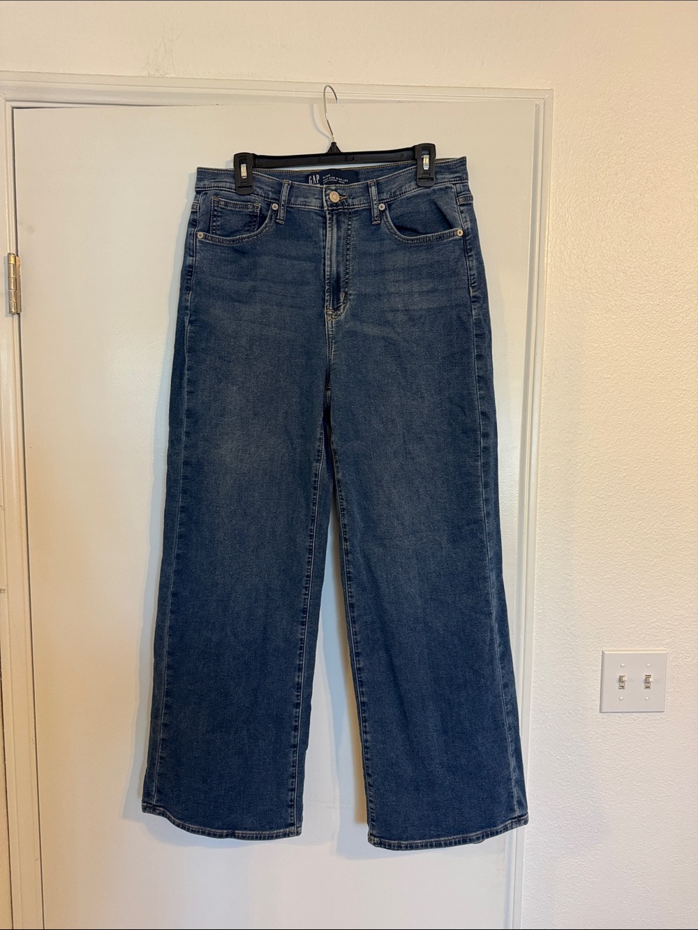 GAP Wide-Leg High-Rise Sweatpant Jeans